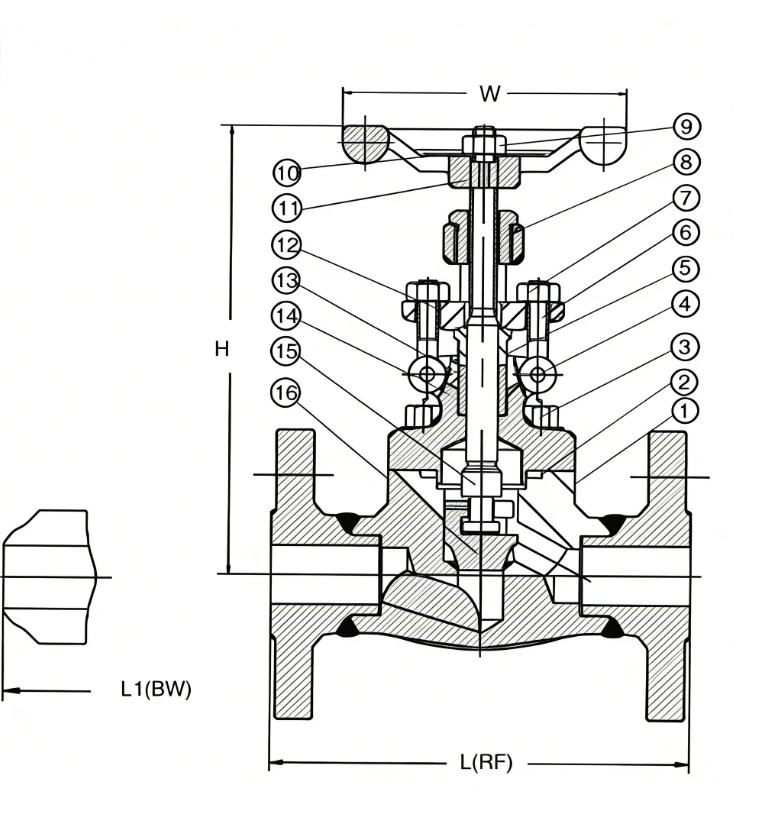 High-pressure floating ball valve