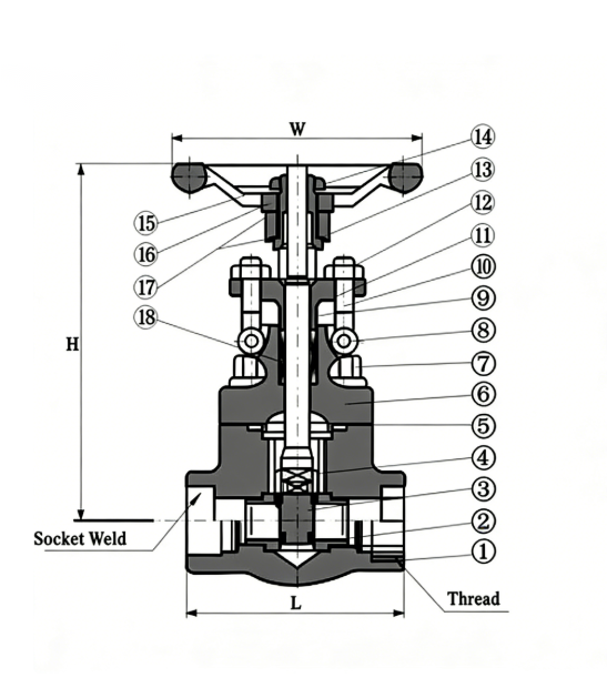 High-pressure floating ball valve
